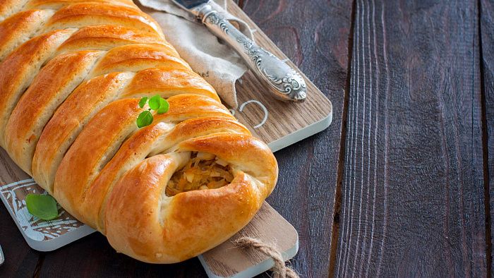 Кулебяка с капустой
