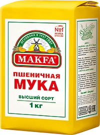 Мука пшеничная высший сорт 1 кг